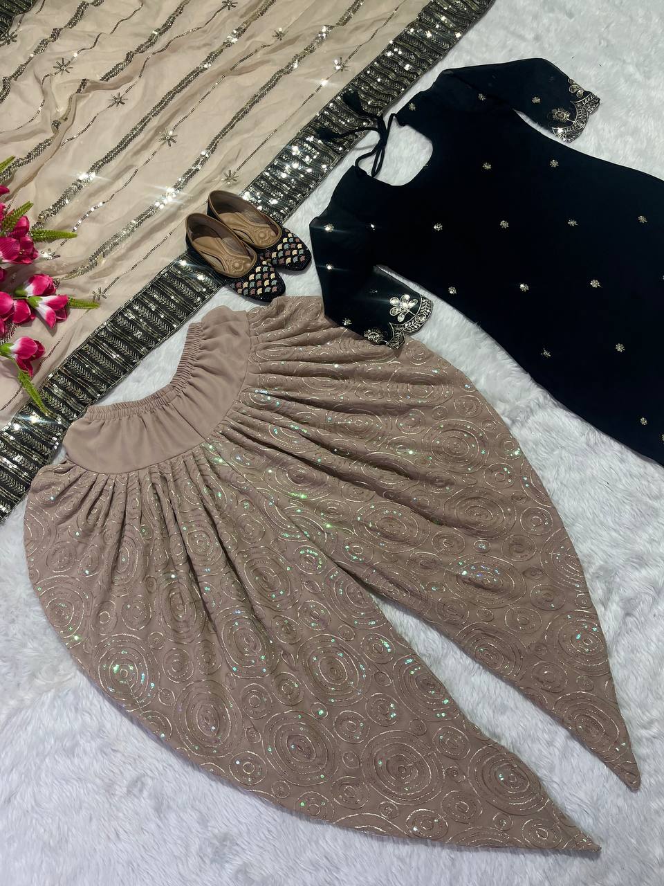 Modern Café-au-Lait & Noir Shimmer Ensemble